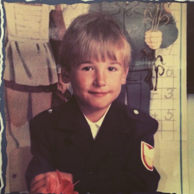 Александр Пташенчук в детстве