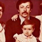 Андрей Губин в детстве с сестрой и родителями