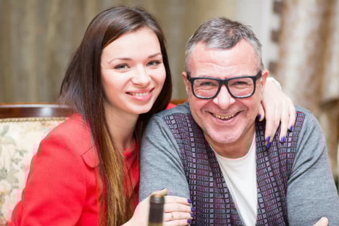 Андрей Ургант и его жена Елена Романова