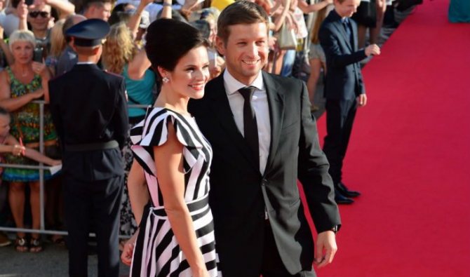 Анна Пескова с супругом Дмитрием