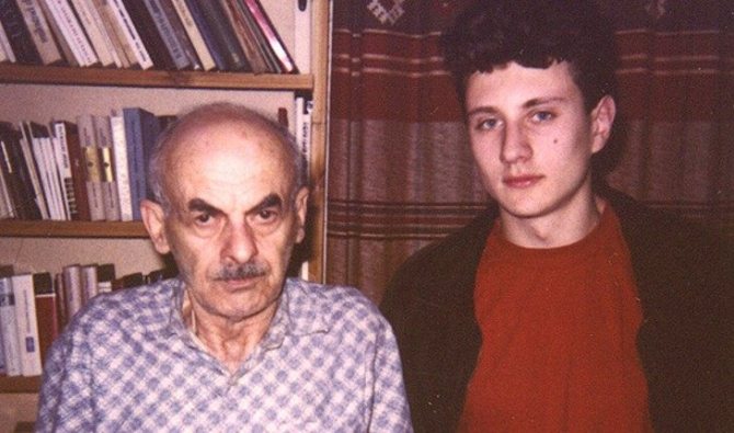 Булат Окуджава с сыном Антоном