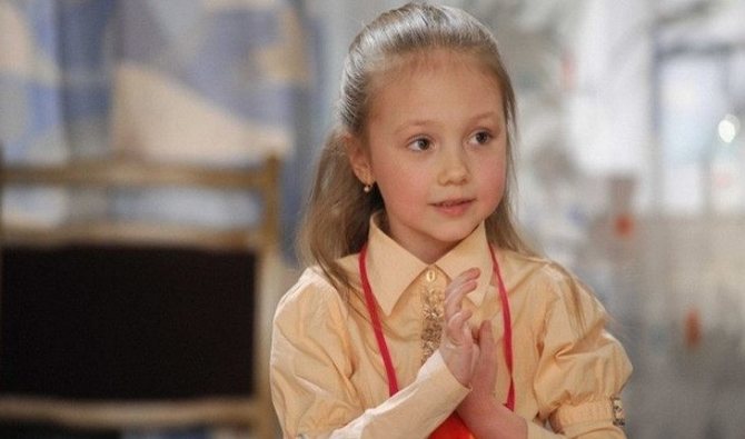 Екатерина Старшова в детстве