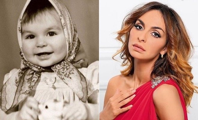 Екатерина Варнава в детстве и сейчас