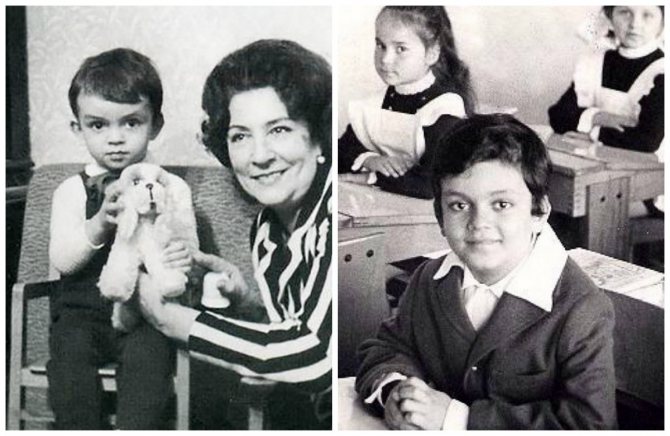 Филипп Киркоров за школьной партой