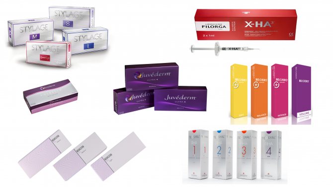 Филлеры - Гелевые наполнители с гиалуроновой кислотой)