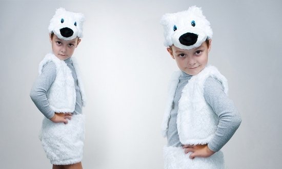 Как смастерить быстрый костюм белого медведя своими руками?