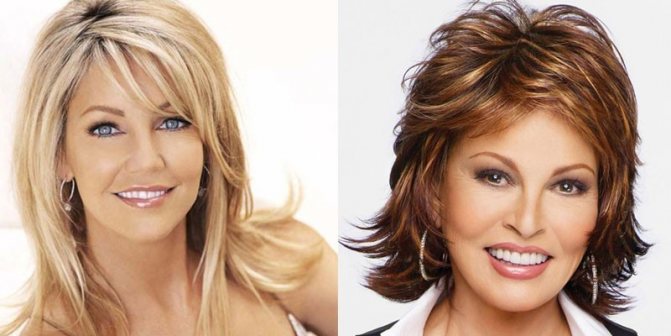 Каскад с челкой