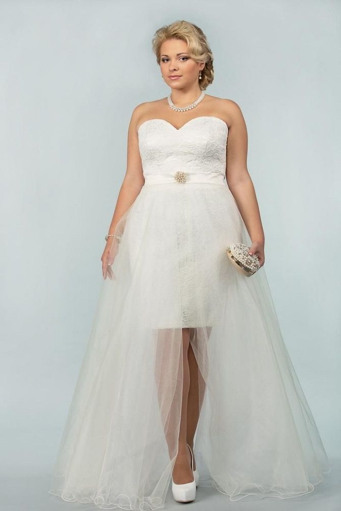 Короткие свадебные платья 2021-2022 49