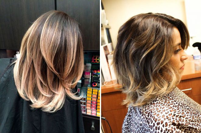 модное окрашивание волос 2021 на средние волосы