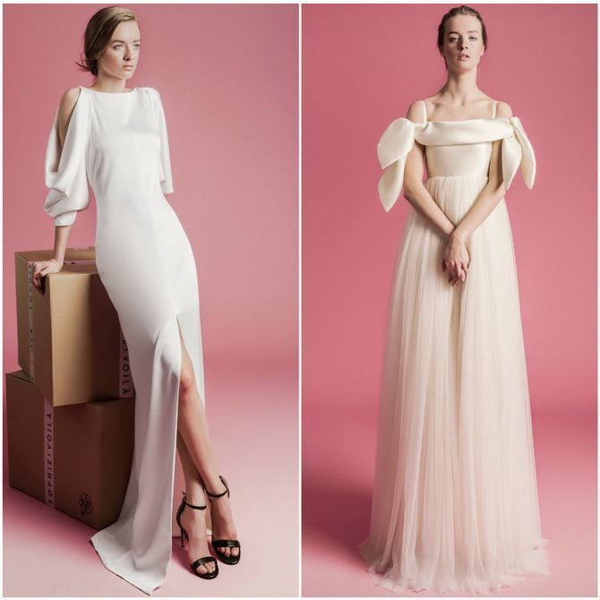 Модные свадебные платья с рукавами 2021-2022 21