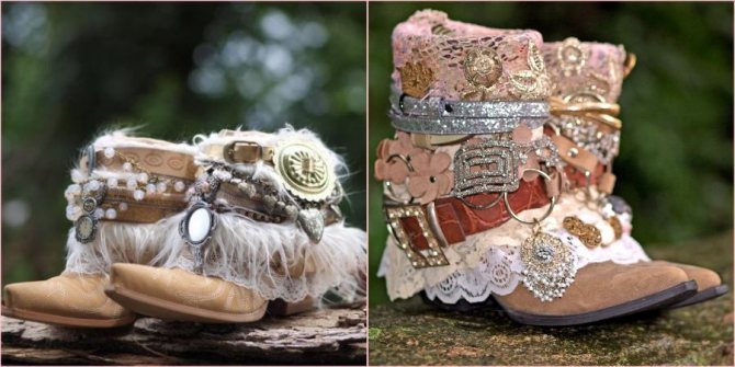 Наденьте необычные этнические сапоги