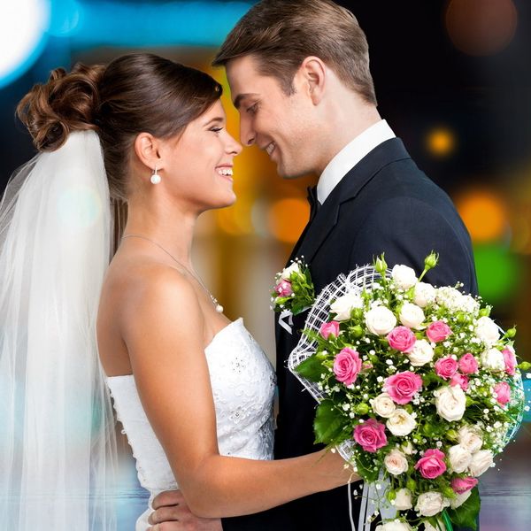 новобрачные в день свадьбы