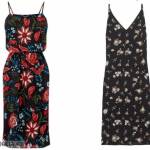 Платья с цветочным принтом 2017-2018: черные летние сарафаны