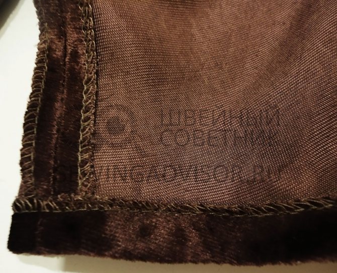 Подгибаем низ