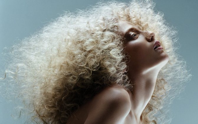 Покраска волос на пушистые волосы