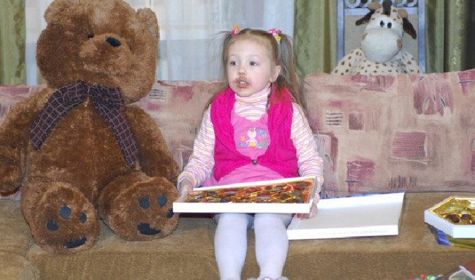 Пуговка и ее медвежонок