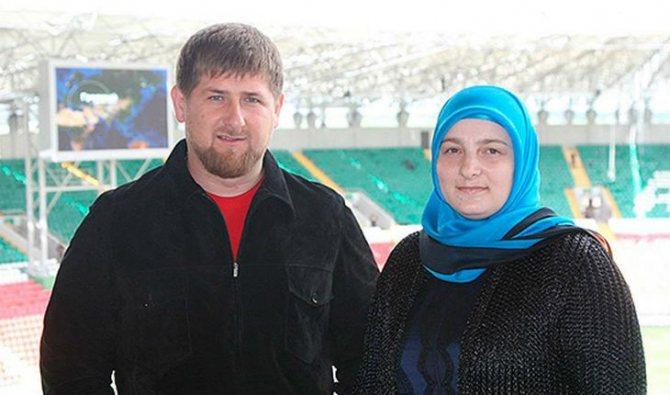 Рамзан Кадыров с женой