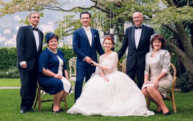 Родственники молодожен