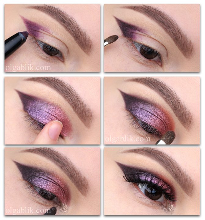 Стрелки на глазах пошагово