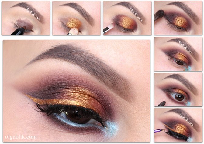 Стрелки на глазах пошагово