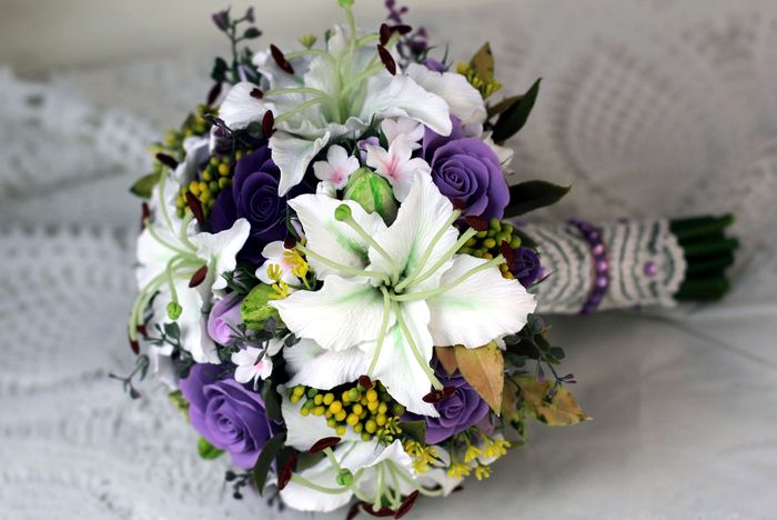 свадебный букет из лилий 2
