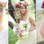 Свадебный венок – лучшие прически для невесты с венком из цветов