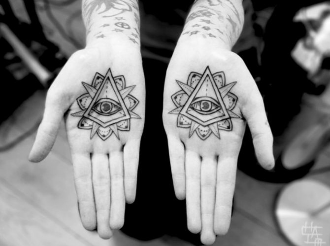 Тату на ладони для девушек, мужские. Эскизы, фото
