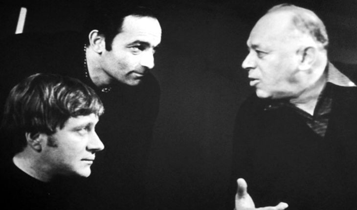 Валентин Гафт, Андрей Миронов и Валентин Плучек в Театре сатиры