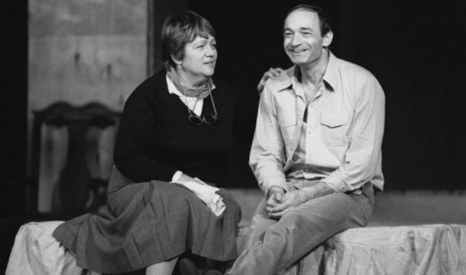 Валентин Гафт и Галина Волчек в театре «Современник»