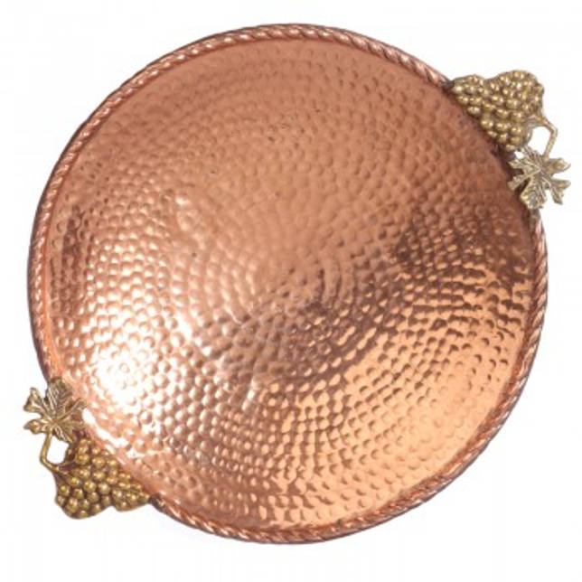 Ваза круглая на трех ножках хаммер - Виноградная гроздь