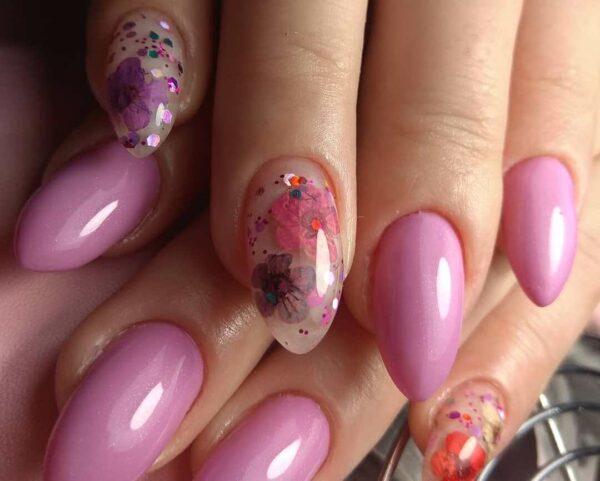 Вид аквариумного маникюра