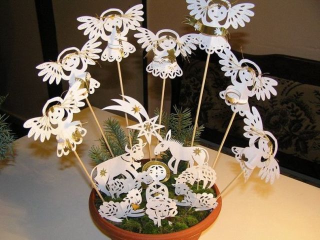 Ангел из бумаги своими руками: мастер класс и шаблоны для вырезания