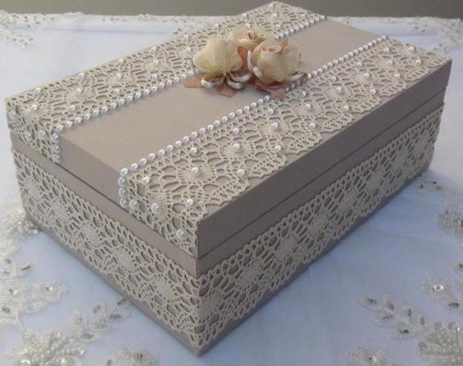 Декупаж картоновой коробки