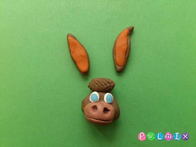 Лепим ослика из пластилина своими руками поэтапно - шаг 5